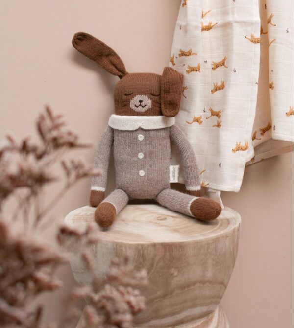 Doudou lapin avoine 42cm – Image 4