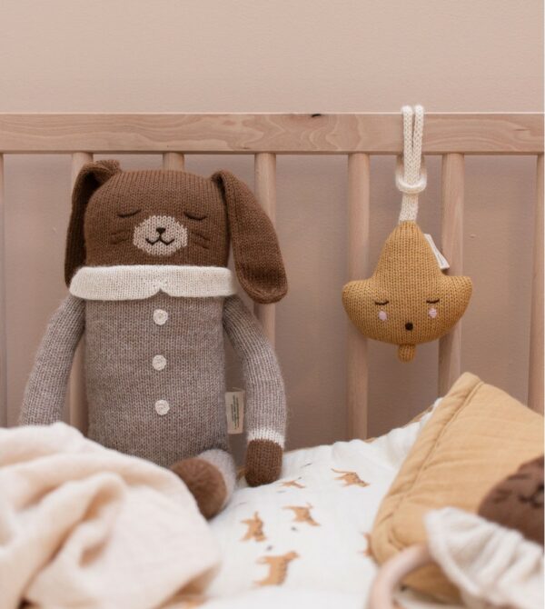 Doudou lapin avoine 42cm – Image 3