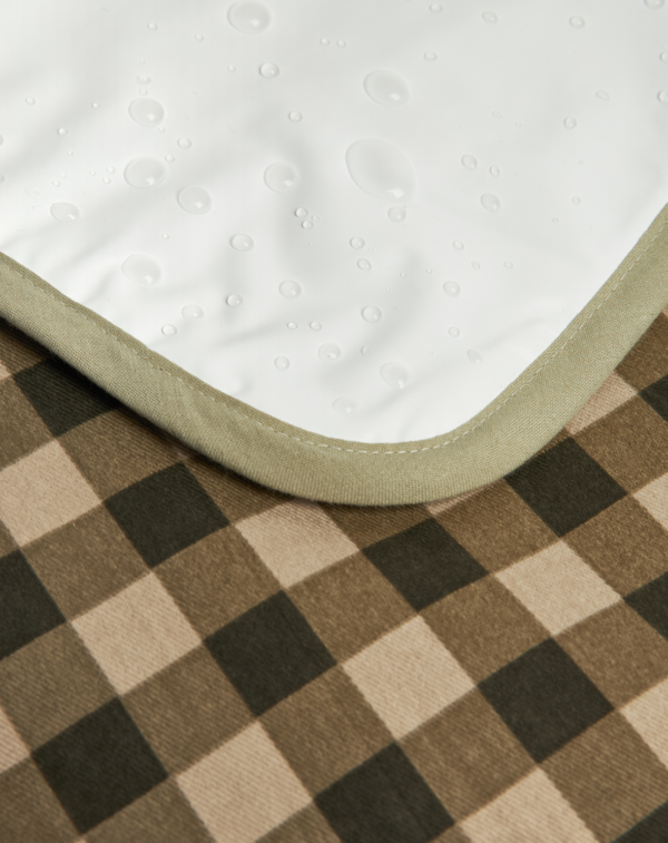 Tapis a langer Hyde Park - vichy vert – Image 3