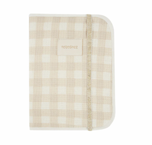 Housse carnet de sante - Poema vichy ivoire
