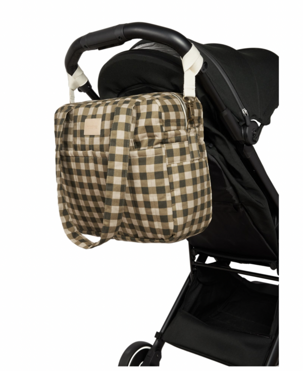 Sac a langer hyde park Vichy vert – Image 3