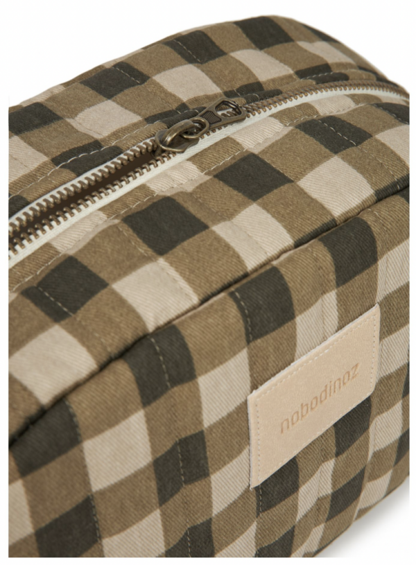 Trousse de toilette Hyde Park - Vichy vert – Image 3