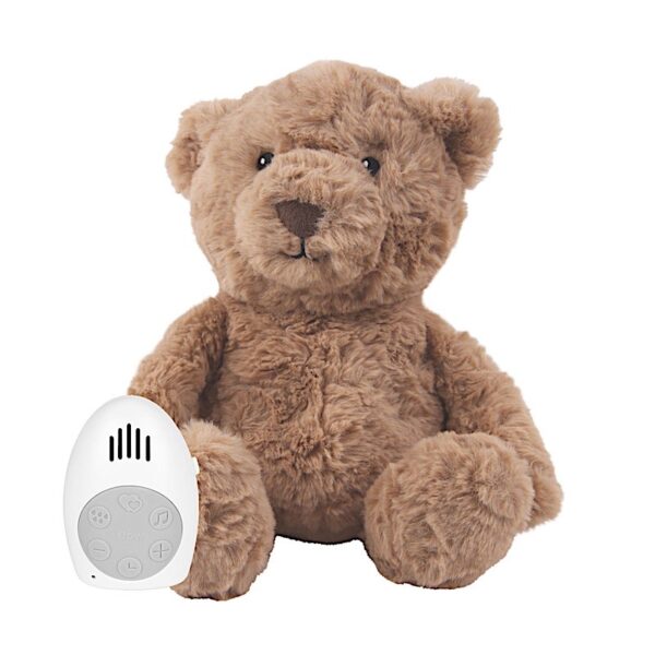 Peluche Bruit Blanc Lou, l'ours - Marron