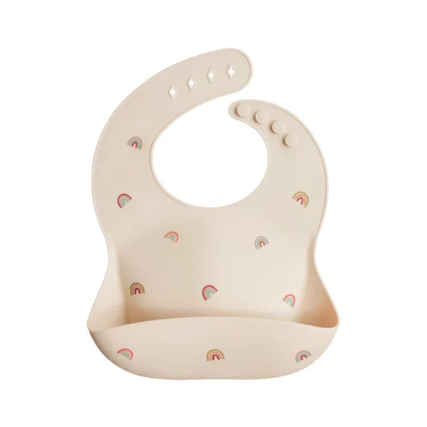 Bavoir silicone arc en ciel