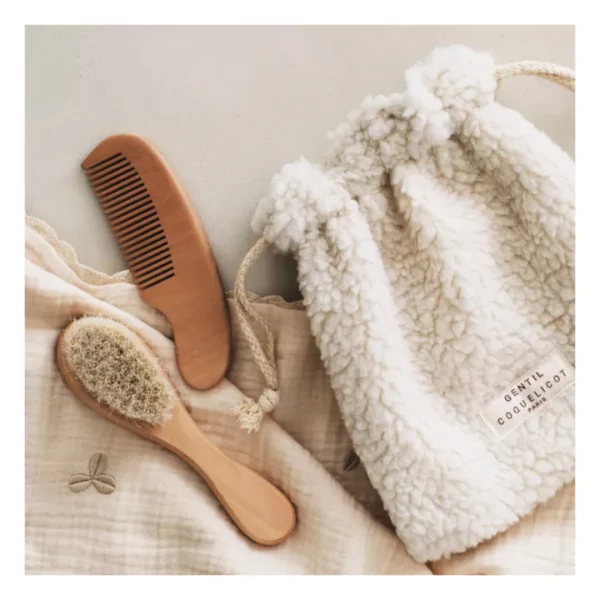 Pochon peigne et brosse sherpa – Image 3