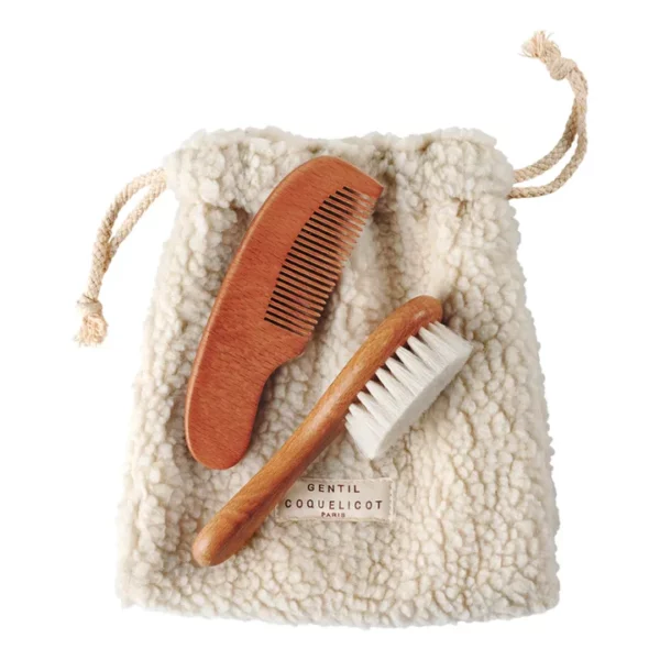 Pochon peigne et brosse sherpa