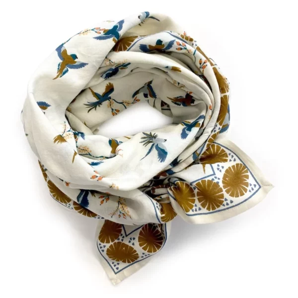 Grand Foulard Latika Cerisier fleur de vanille