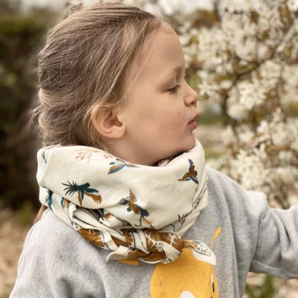 Grand Foulard Latika Cerisier fleur de vanille – Image 2