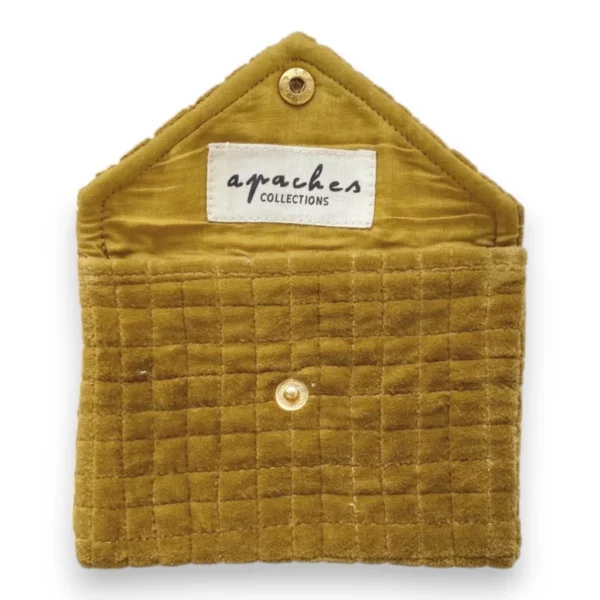 Petite Enveloppe Ravi - Velours Ocre – Image 2