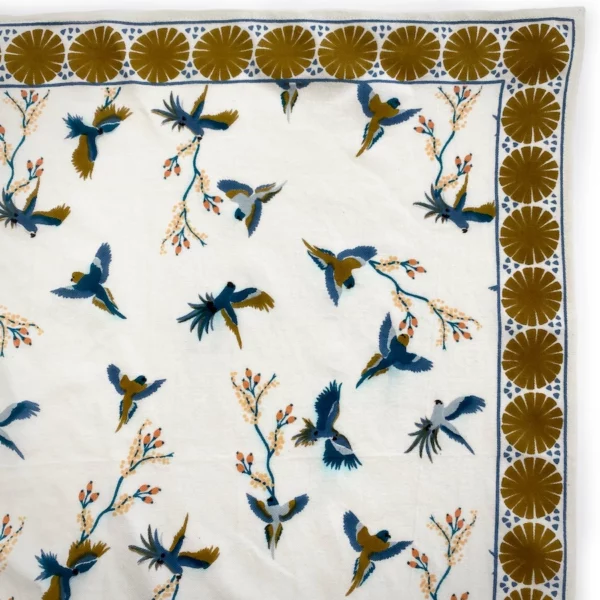 Petit foulard Manika cerisier fleur de vanille – Image 2