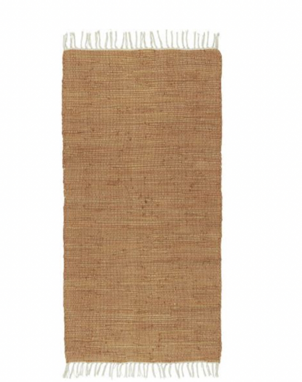 tapis jute ocre