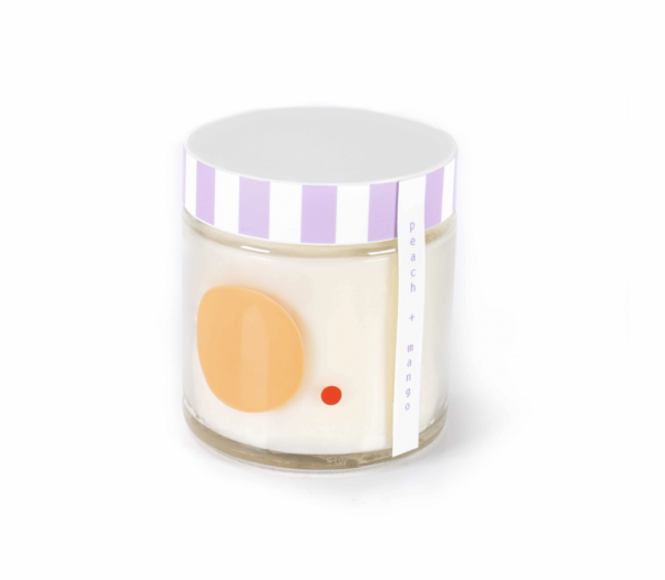 Bougie pêche et mangue