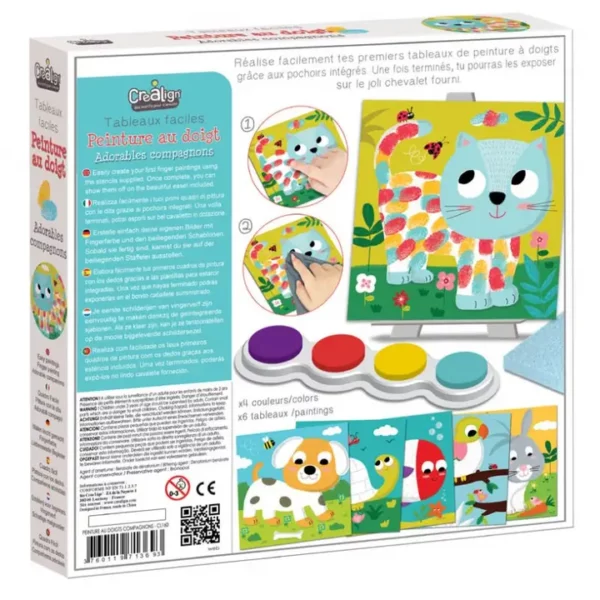 Peinture au doigt adorables compagnons – Image 2