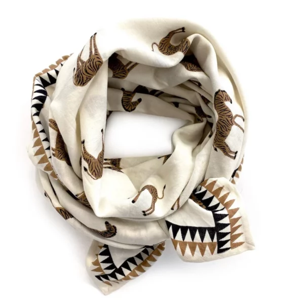 Petit foulard Manika Zebre coco