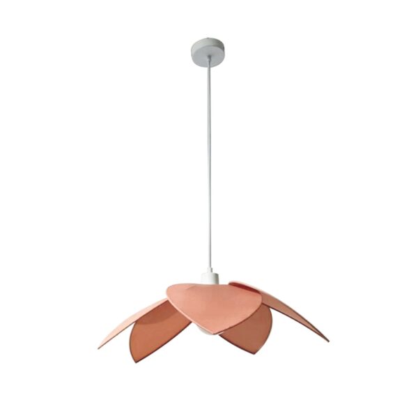 Suspension fleur toile - blush 58cm
