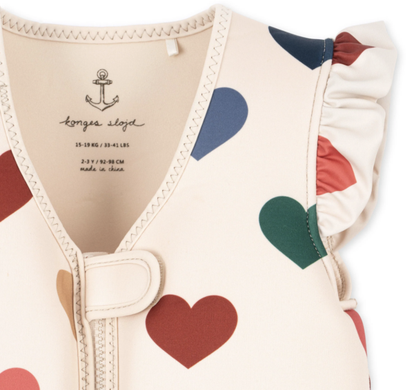 Gilet piscine néoprène - bon coeur coloré – Image 3