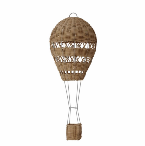 Montgolfière rotin