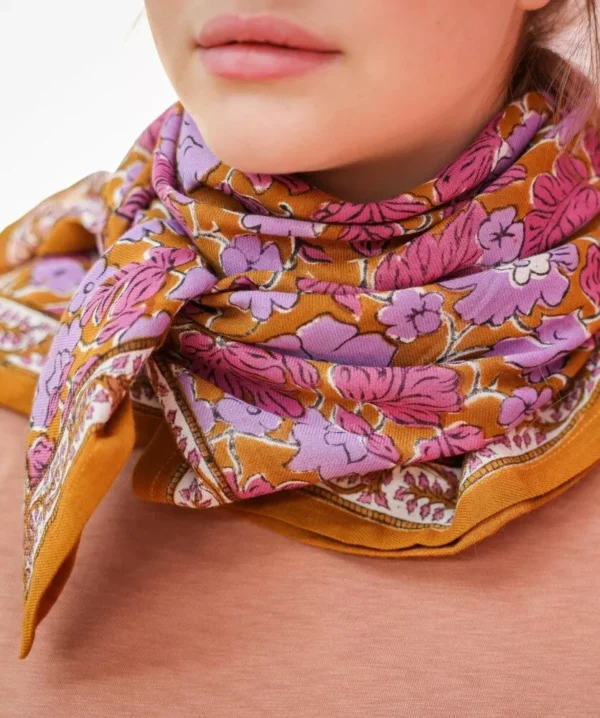Grand foulard Gaya Lilas – Image 4