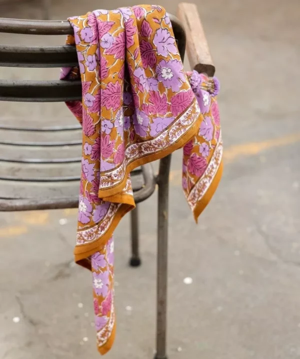 Grand foulard Gaya Lilas – Image 2