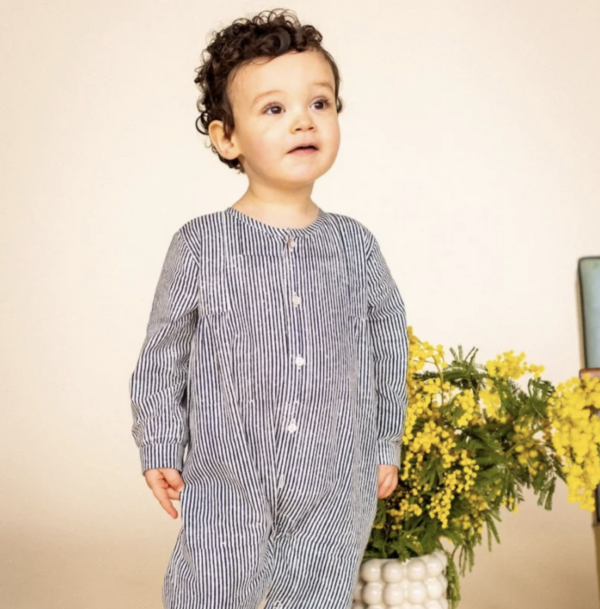 Pyjama bébé muni - Ligne réglisse – Image 4