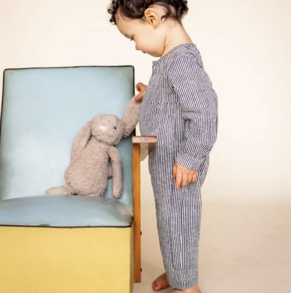 Pyjama bébé muni - Ligne réglisse – Image 3