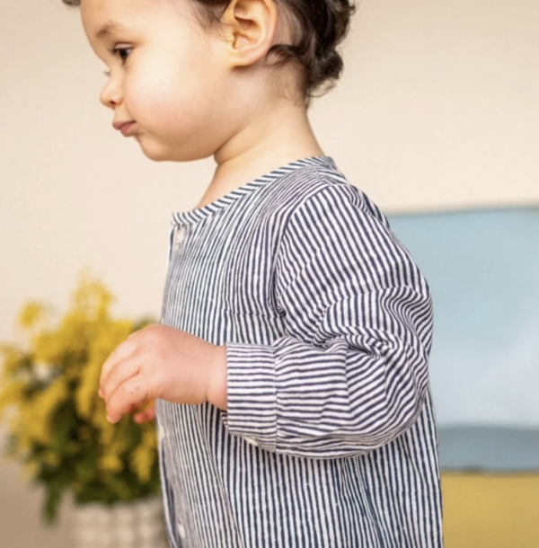 Pyjama bébé muni - Ligne réglisse – Image 2
