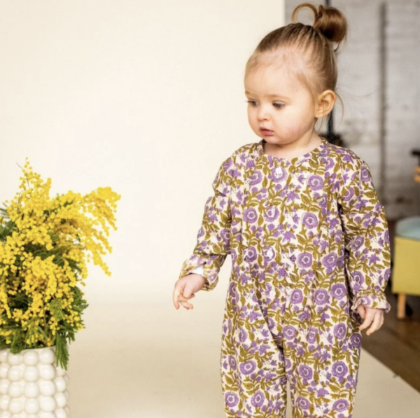 Pyjama bébé muni - Soleil amande – Image 4