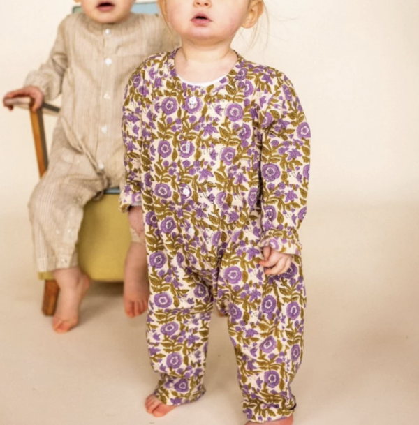 Pyjama bébé muni - Soleil amande – Image 3