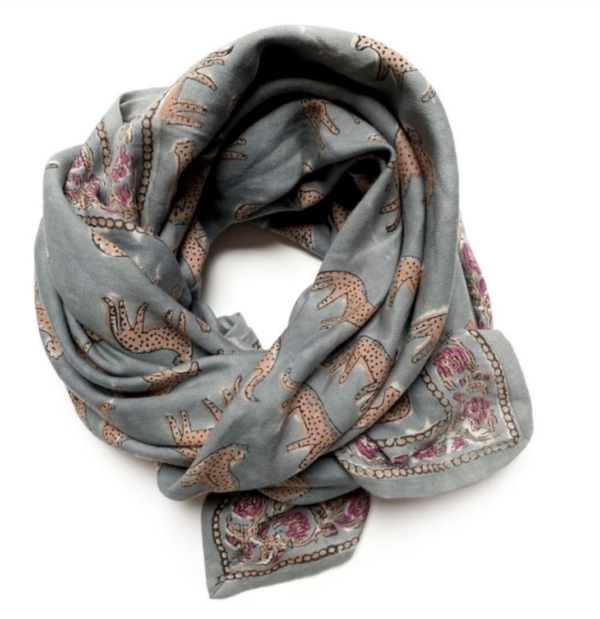 Grand Foulard Latika - bengale celadon