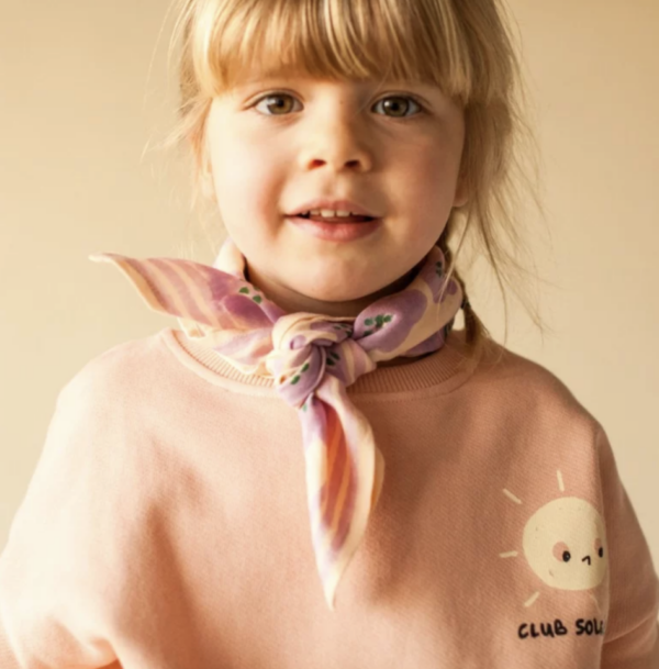 Petit foulard manika - flora bold lavande – Image 2