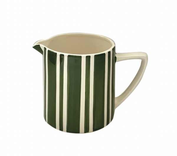 Petit pichet rayures vert