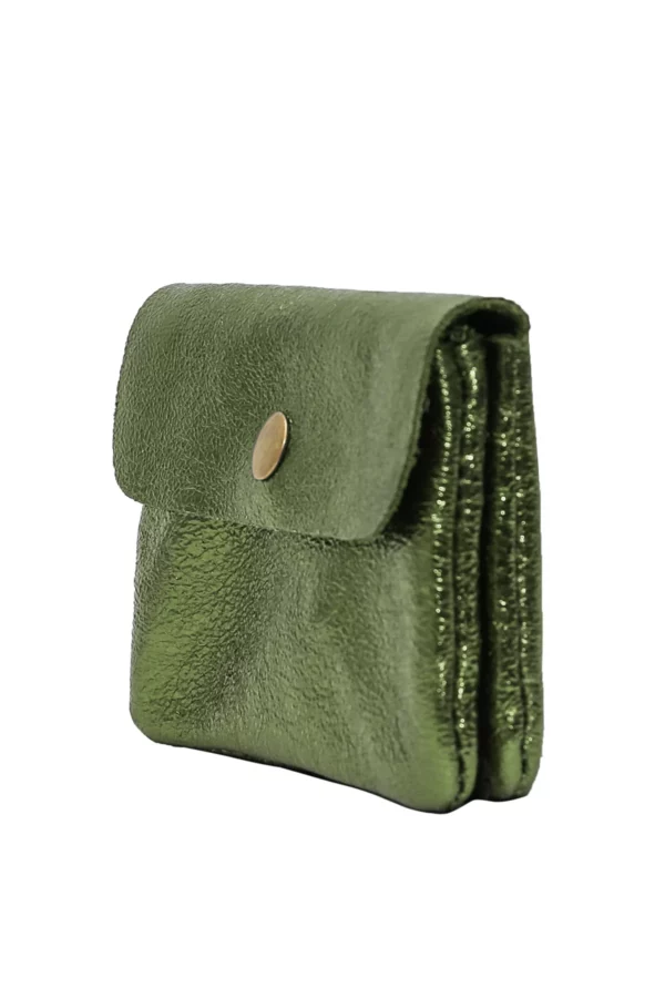 Porte monnaie XS - kaki metal – Image 2