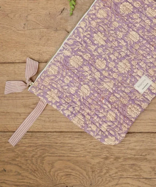Pochette ordinateur L - anjali lila
