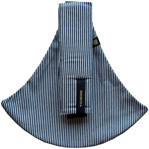 Porte bébé wildride - rayures indigo