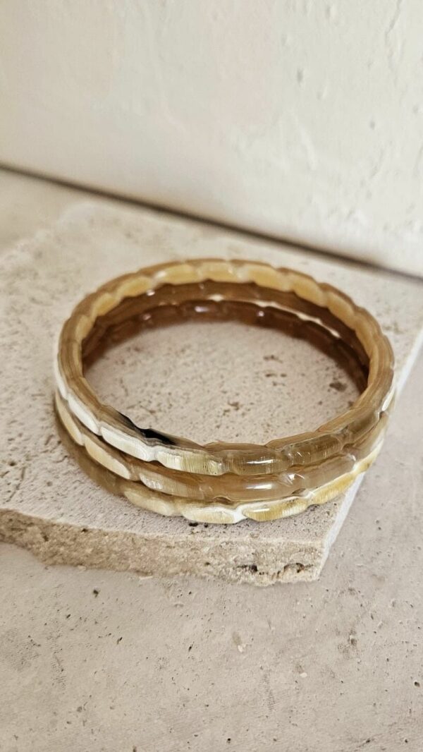Bracelet Jonc corne torsadée 5mm – Image 3