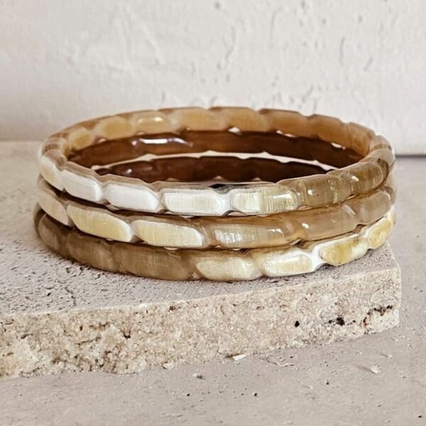Bracelet Jonc corne torsadée 5mm – Image 2