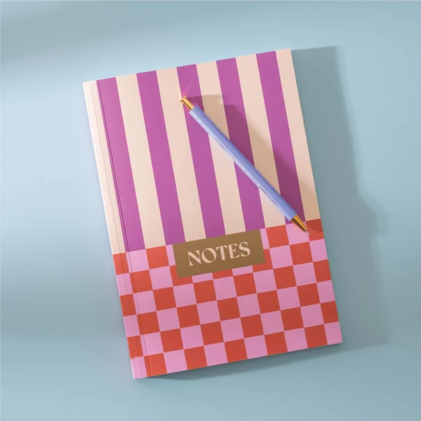 Carnet de note - rose et violet
