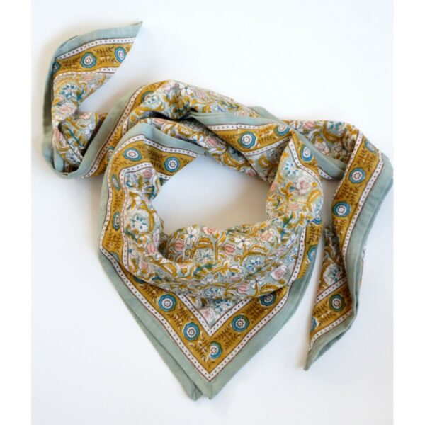 Grand foulard bdj - absynthe vert de gris – Image 3