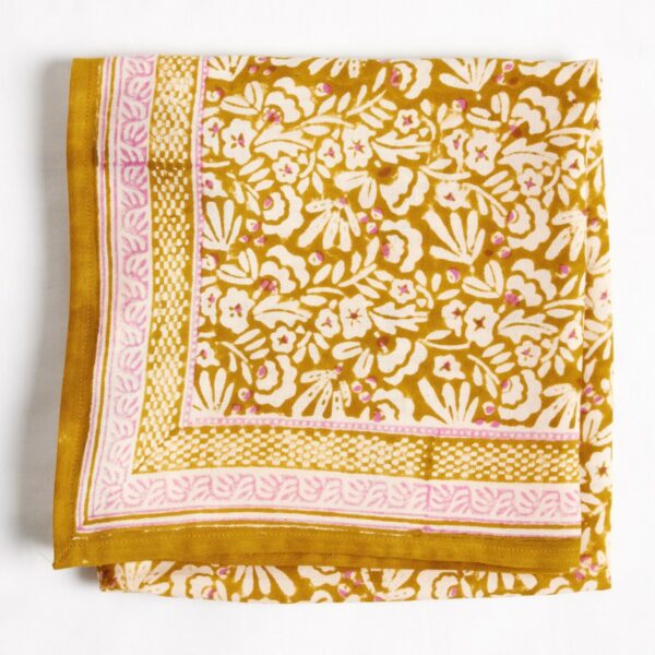 Grand foulard bdj - iris olive