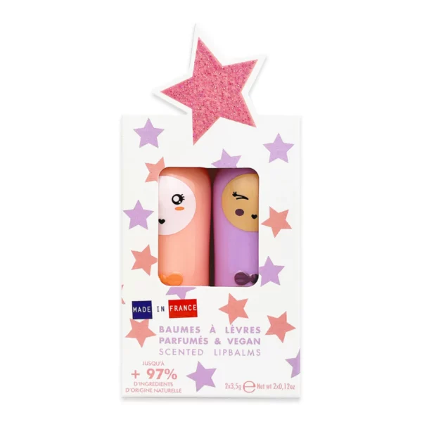Coffret duo Agathe - baume à lèvre guimauve et coco