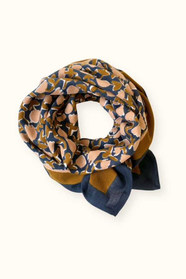Grand Foulard Latika - Tulipe orage