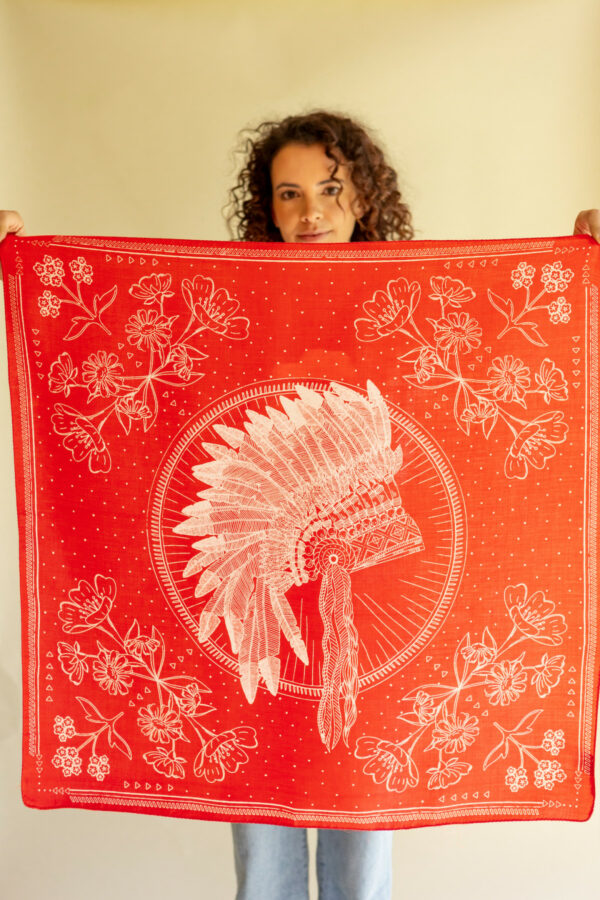 Foulard palika iroquois - tulipe – Image 3