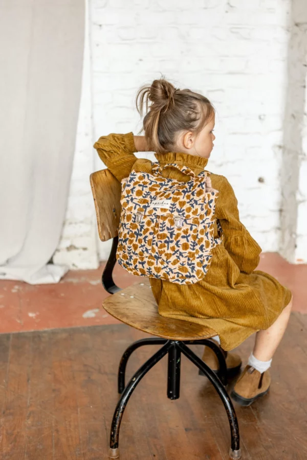 Sac à dos suji carreaux tulipe macadamia – Image 4