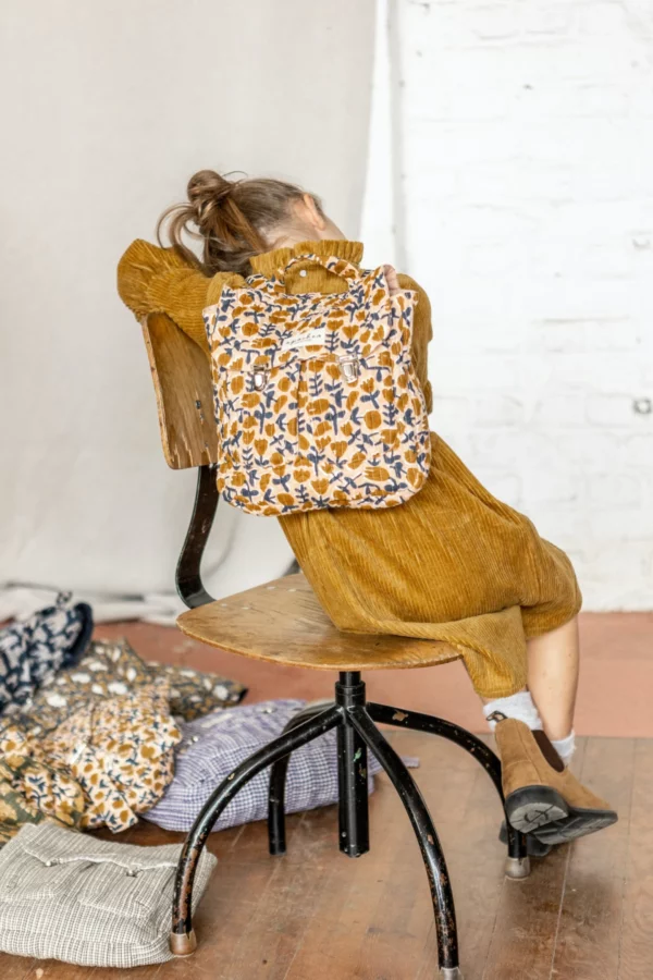 Sac à dos suji carreaux tulipe macadamia – Image 2