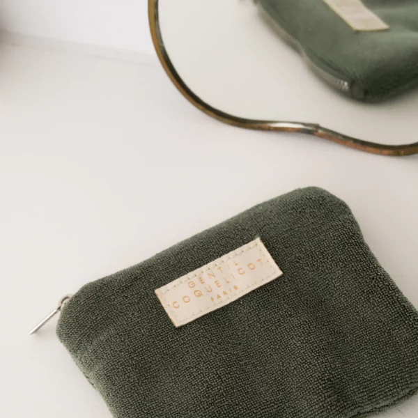Petite trousse éponge - kaki