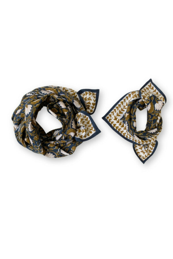 Grand foulard latika - éventail orage – Image 3