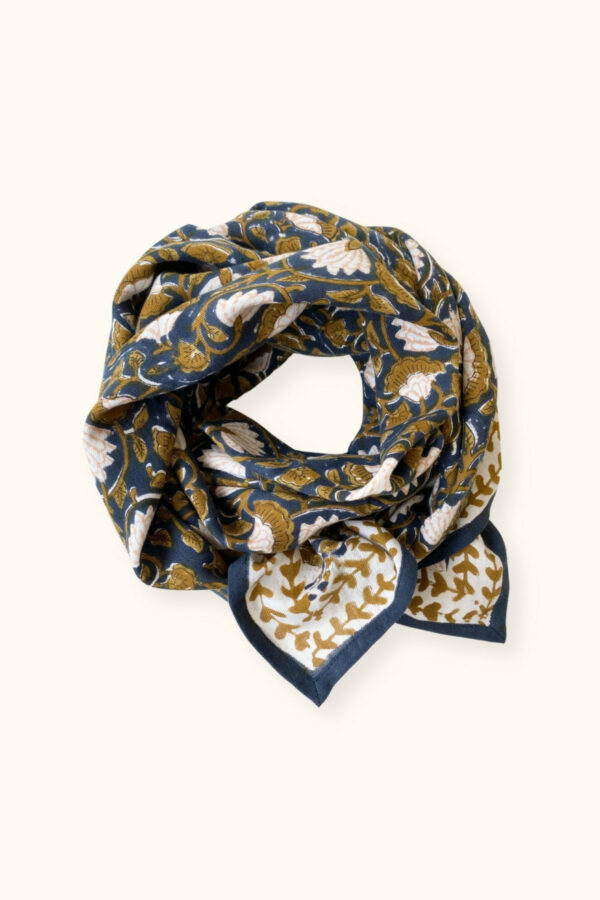 Grand foulard latika - éventail orage
