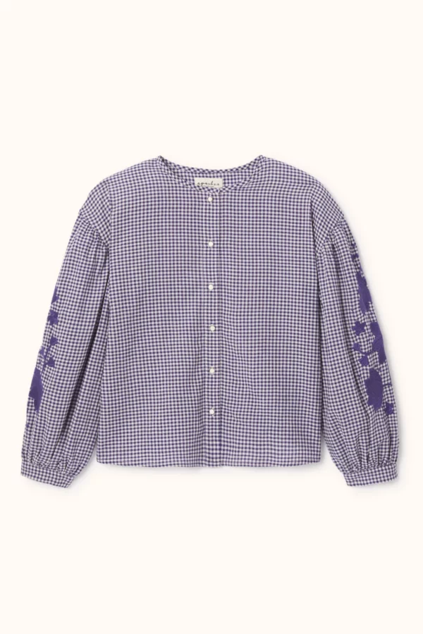Blouse binu khadi violet – Image 6