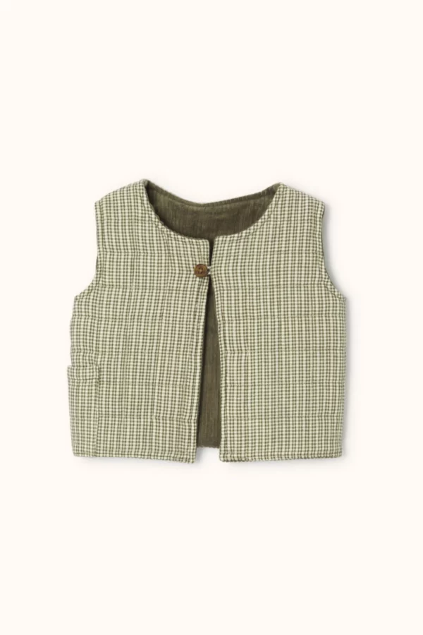 Gilet SAKURA - khadi kaki – Image 4