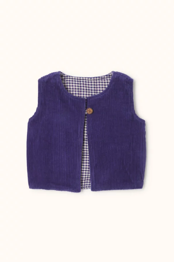 Gilet SAKURA - khadi violet